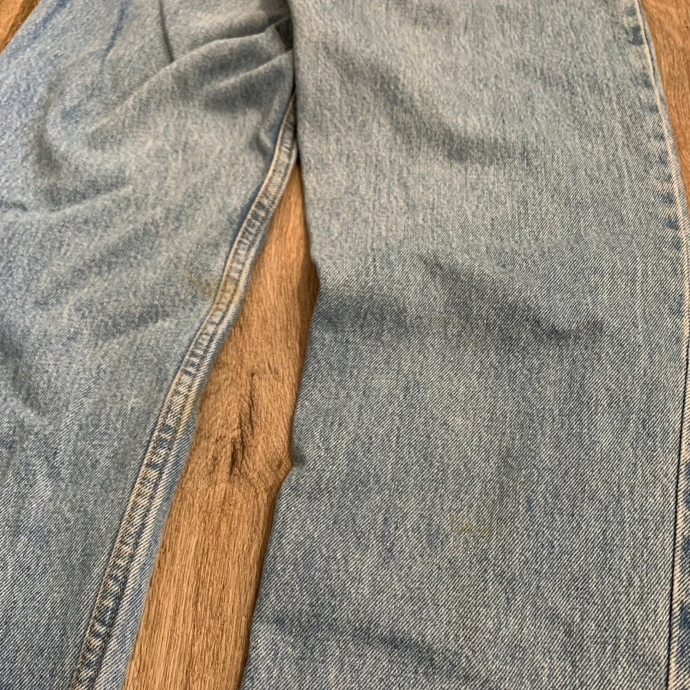 Vintage 80s Levi's 550 orange‎ tab tapered leg denim jeans in light wash - 30x30
